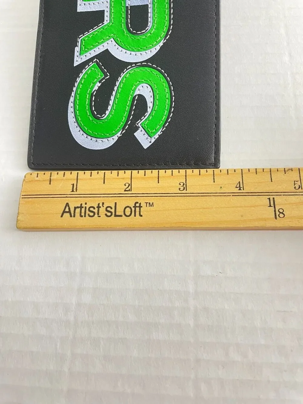 Michael Kors Men Bold Logo Billfold Black Palm‎ Green Leather Wallet Cooper